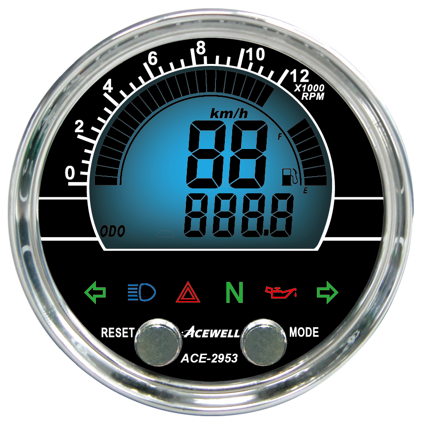 reset speedometer digital