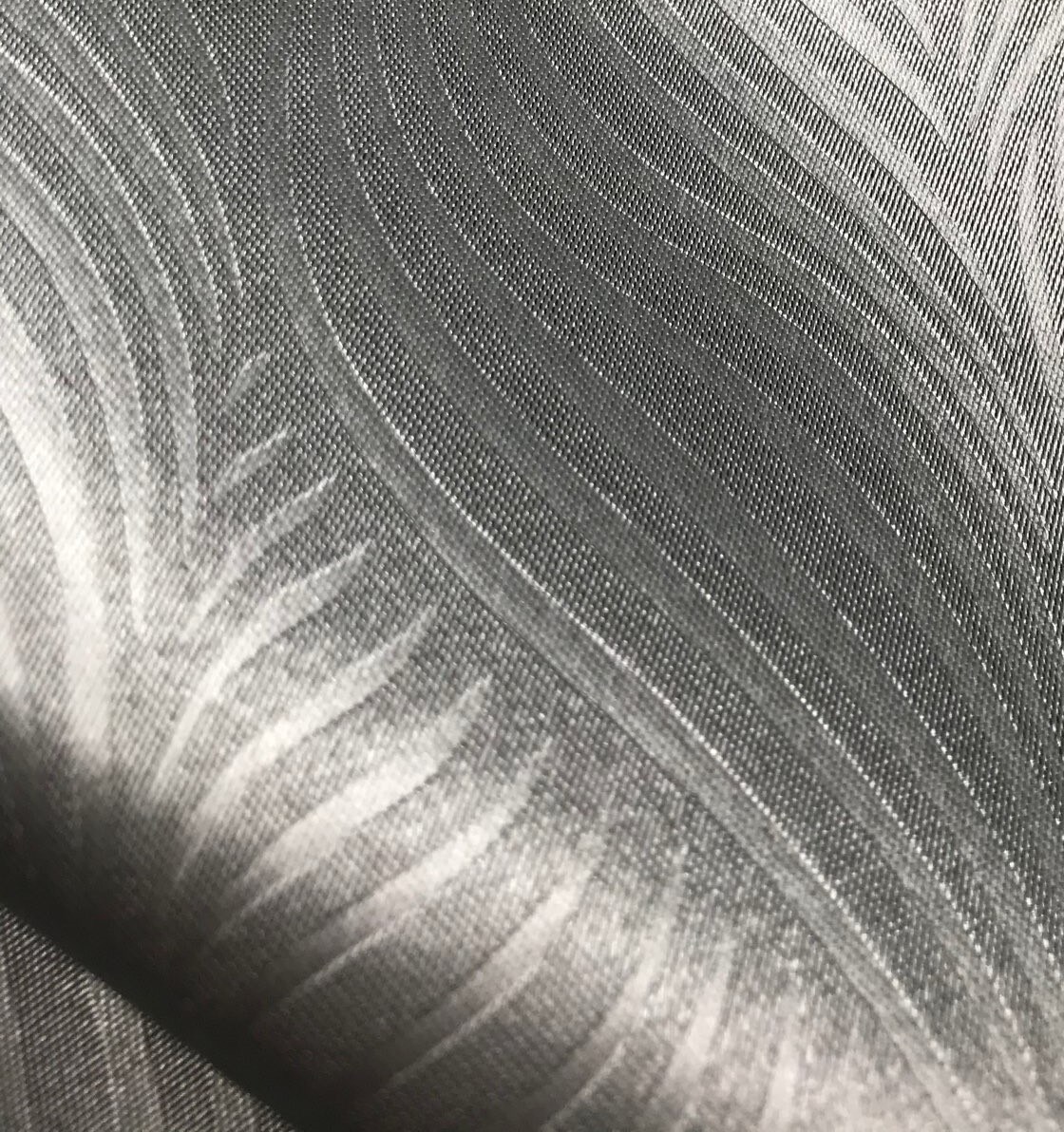 Polyester Satin embossed black out fabric for curtain application made