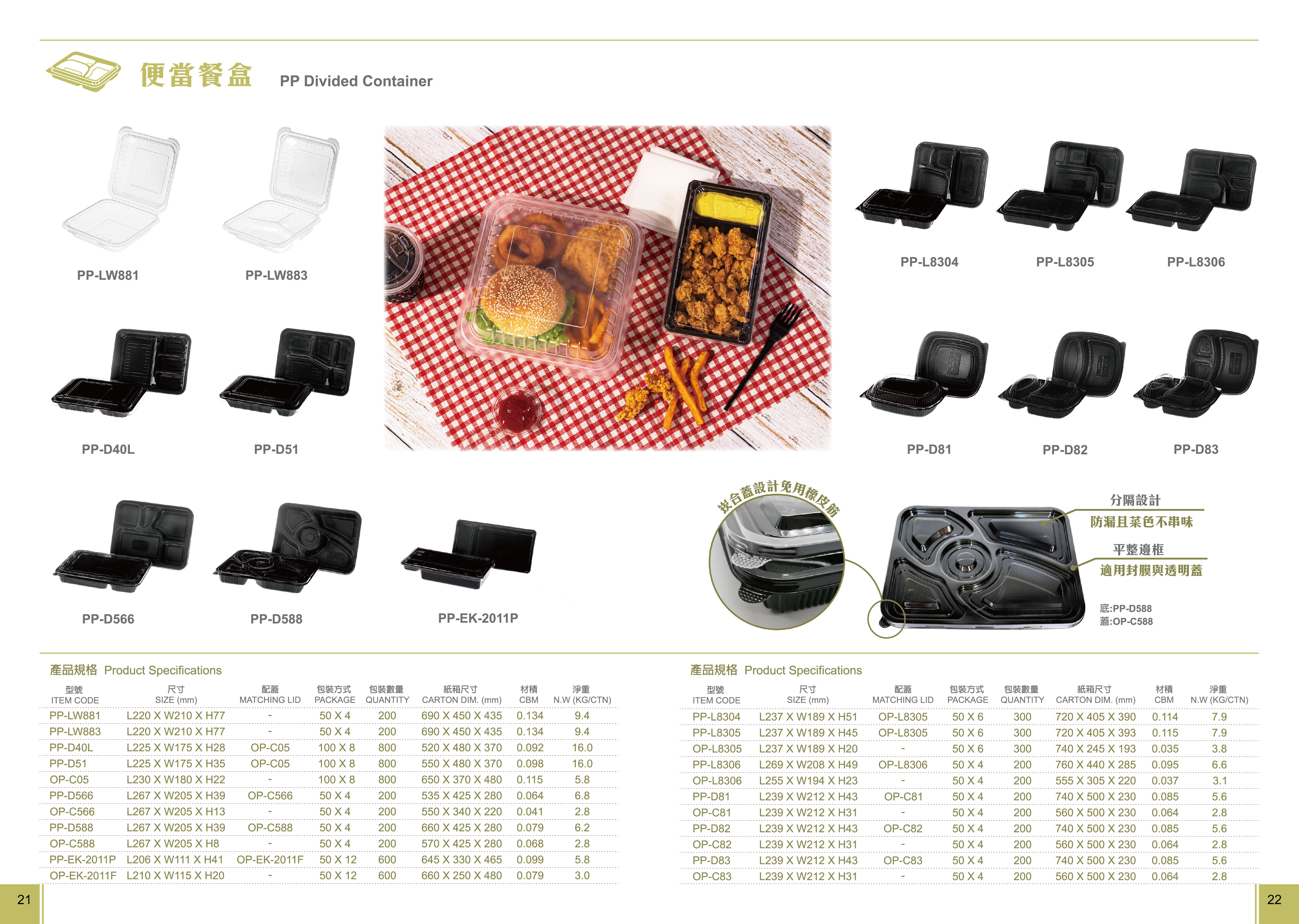 PP container, Plastic microwavable container, bento box, convenient meal prep food packaging specs