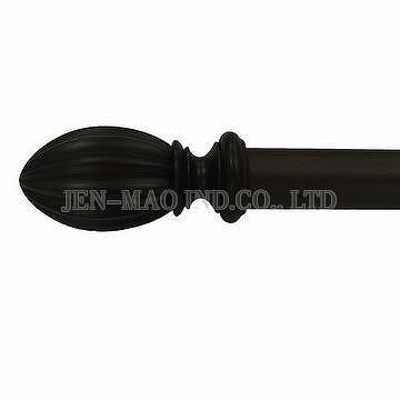 Taiwan Fluted Resin Curtain Finial Curtain Accessory Drapery
