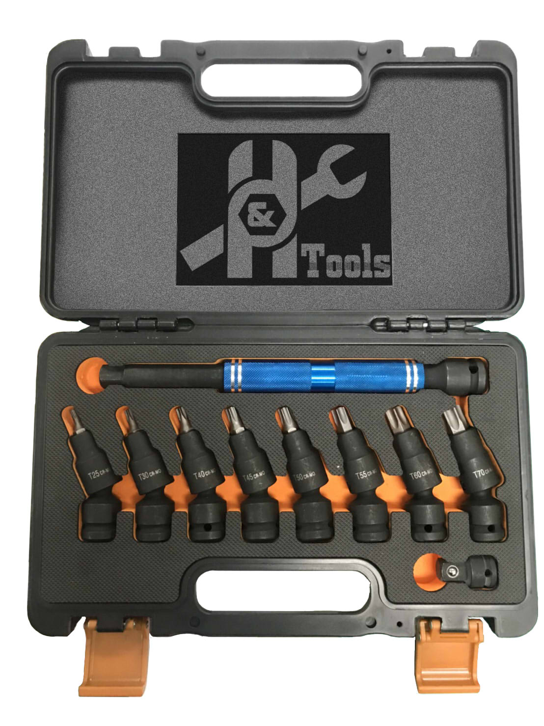 10 PCS 1/2" Dr. Torx Impact Socket Bit Set