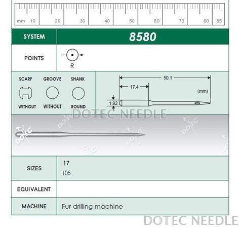 8580 - Fur drilling Machine Needle