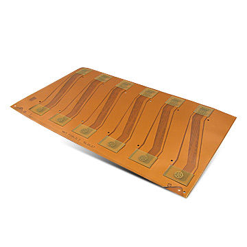 4-layer Rigid and Flex PCB with 0.6mm Thickness and FR4 Base Material