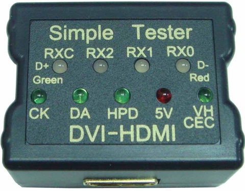 HDMI- V 1.4 Cable Tester with USB power cable and Battery Box , Cable Tester