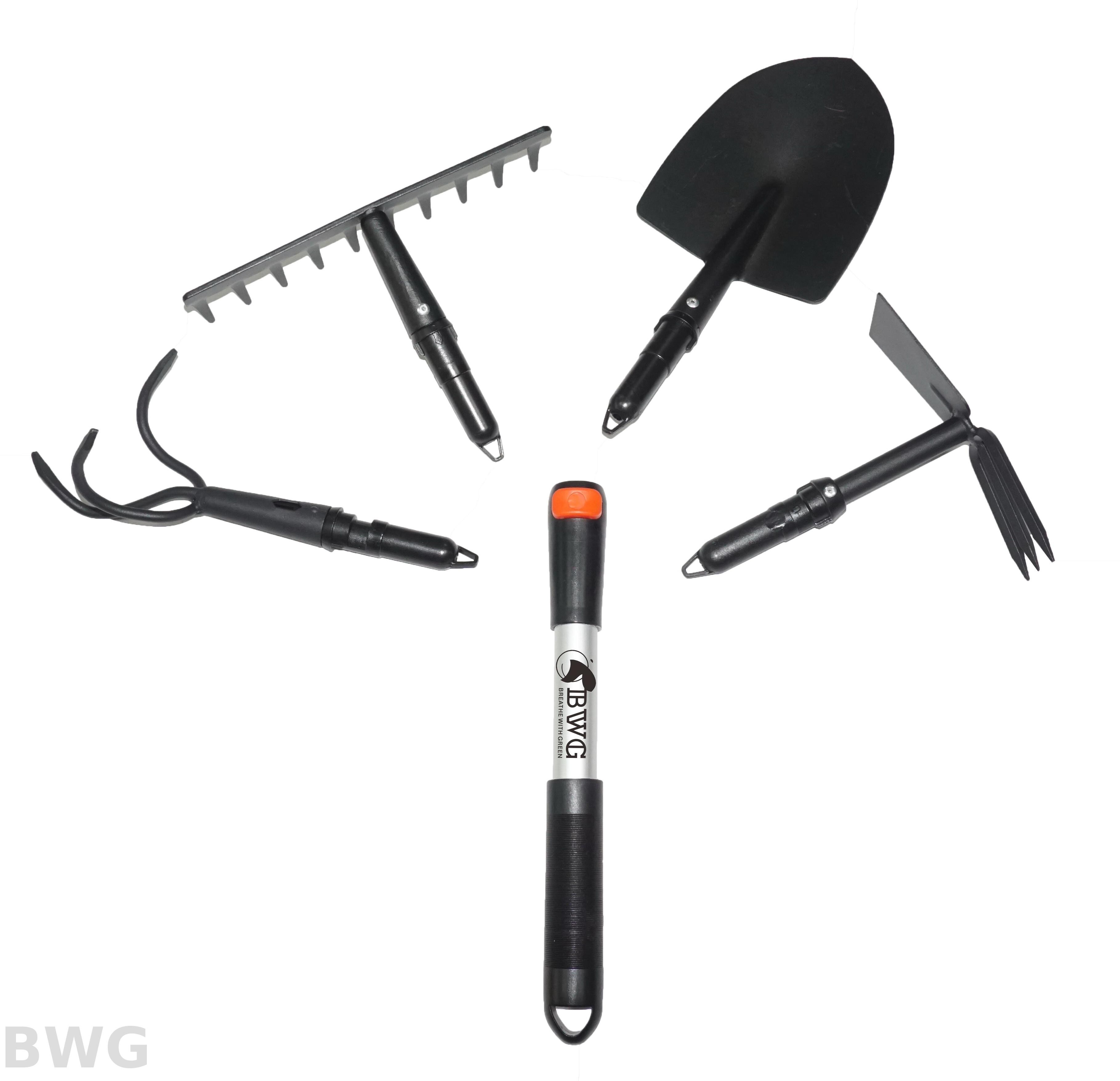 Interchangeable Metal Garden Tools With Nylon Adapter Fork And Hoe 3 Prong Cultivator Breathewithgreen Co Ltd