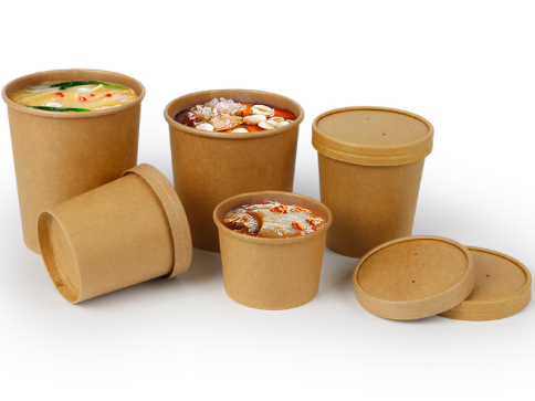 Paper soup cup bowl container for hot or cold food | Taiwantrade.com