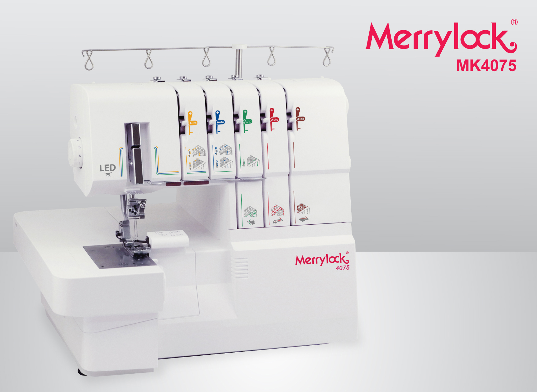 Merrylock 4075 3 Needle 5 Threads Overlock & Coverstitch Sewing Machine
