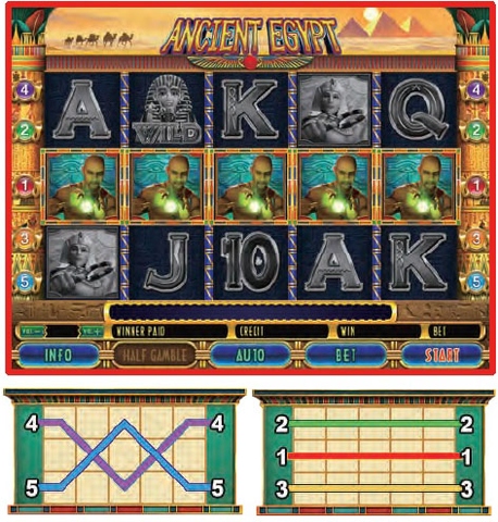 Ancient Egpyt - casino game, liner game, casino software, game software