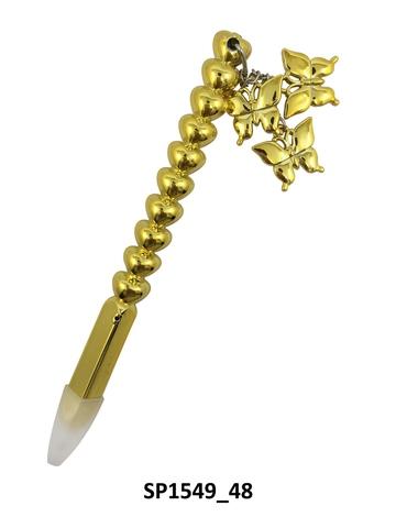 Gold Plating Heart-shaped Pen (with charms)