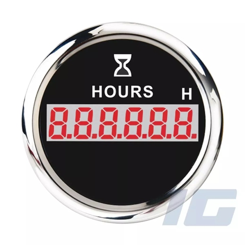 52mm Aftermarket Marine Gauge - Digital Hour Meter Gauge