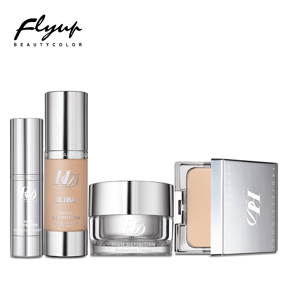 Top HD primer and foundation for oily skin sets makeup