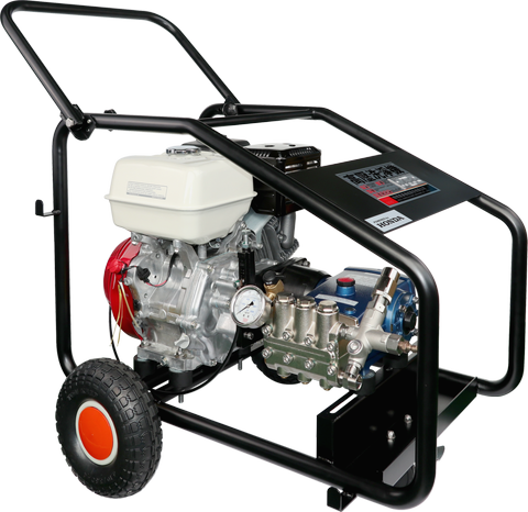 WULI 13 HP Honda Gasoline Engine 5.4 ~ 4.3 GPM Cold Water 3000 ~ 4000 PSI High Pressure Washer with Spray Gun & Nozzles