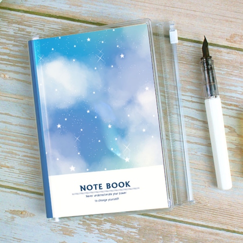 A6 Ruled Notebook with Tear-Off Memo, Refillable Notebook, Journal Refill, Insert Notebook