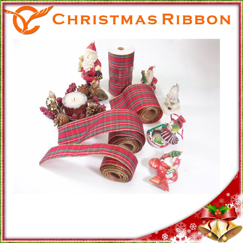 Wired Edge Sheer Glitter Mesh Xmas Ribbon For Christmas Tree Taiwantrade