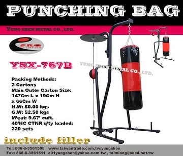 dual punching bag stand