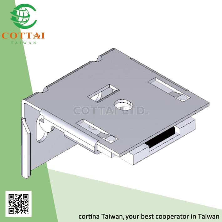 Cottai Bracket For Curved Roman Headrail 3412010 Snap In Wall