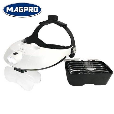 Magnifier For Eyelashes Crafting Headband Lighted With 5 Replaceable Lenses