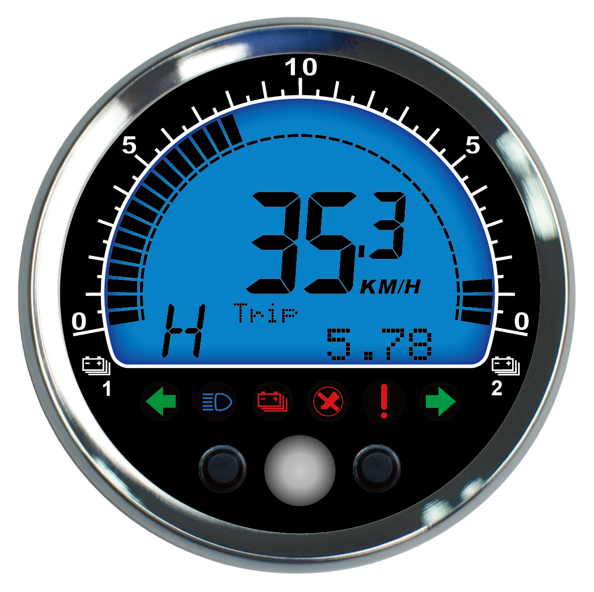 DIGITAL LCD DISPLAY MULTI-FUNCTION SPEEDOMETER 85MM | Taiwantrade.com