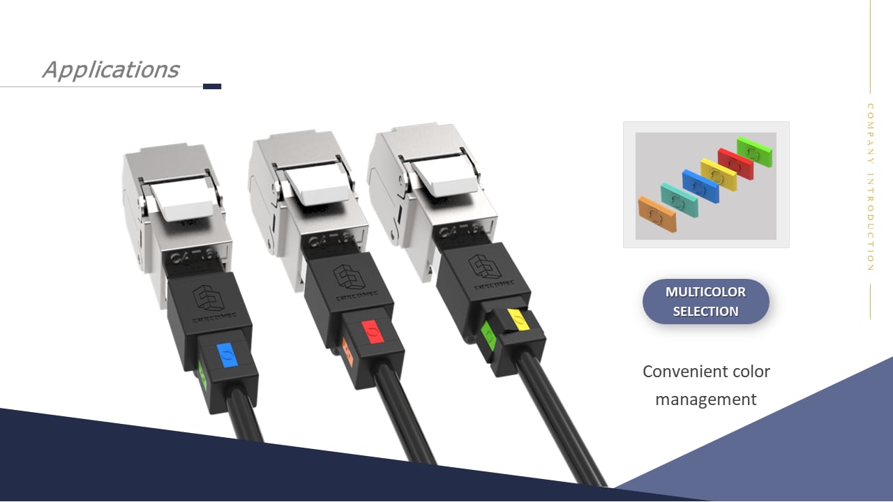 Gestión del color del cable de conexión de red mediante clips