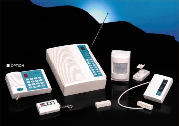 GSM auto dialer with wireless buglar alarm system