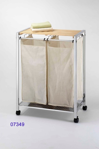 2 bags laundry cart