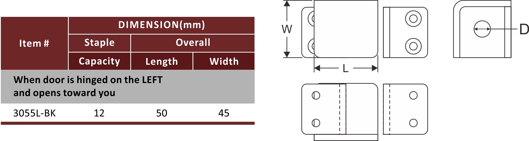 High Security Hasp 3055L | FEDERAL LOCK CO., LTD.