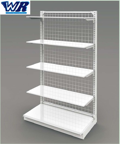 Store Shelf Rack With Wire Net Back Panel Taiwantrade Com