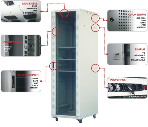 MS-TS series --19' server cabinet , 19