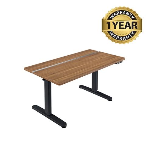 Height adjustable table rectangle three-stage black leg electric dual motor MIT memory button ergonomic elevating desk