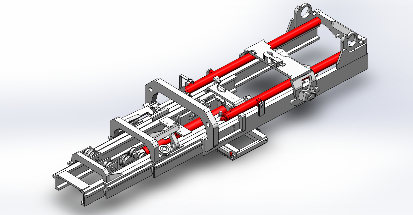 single stage forklift mast