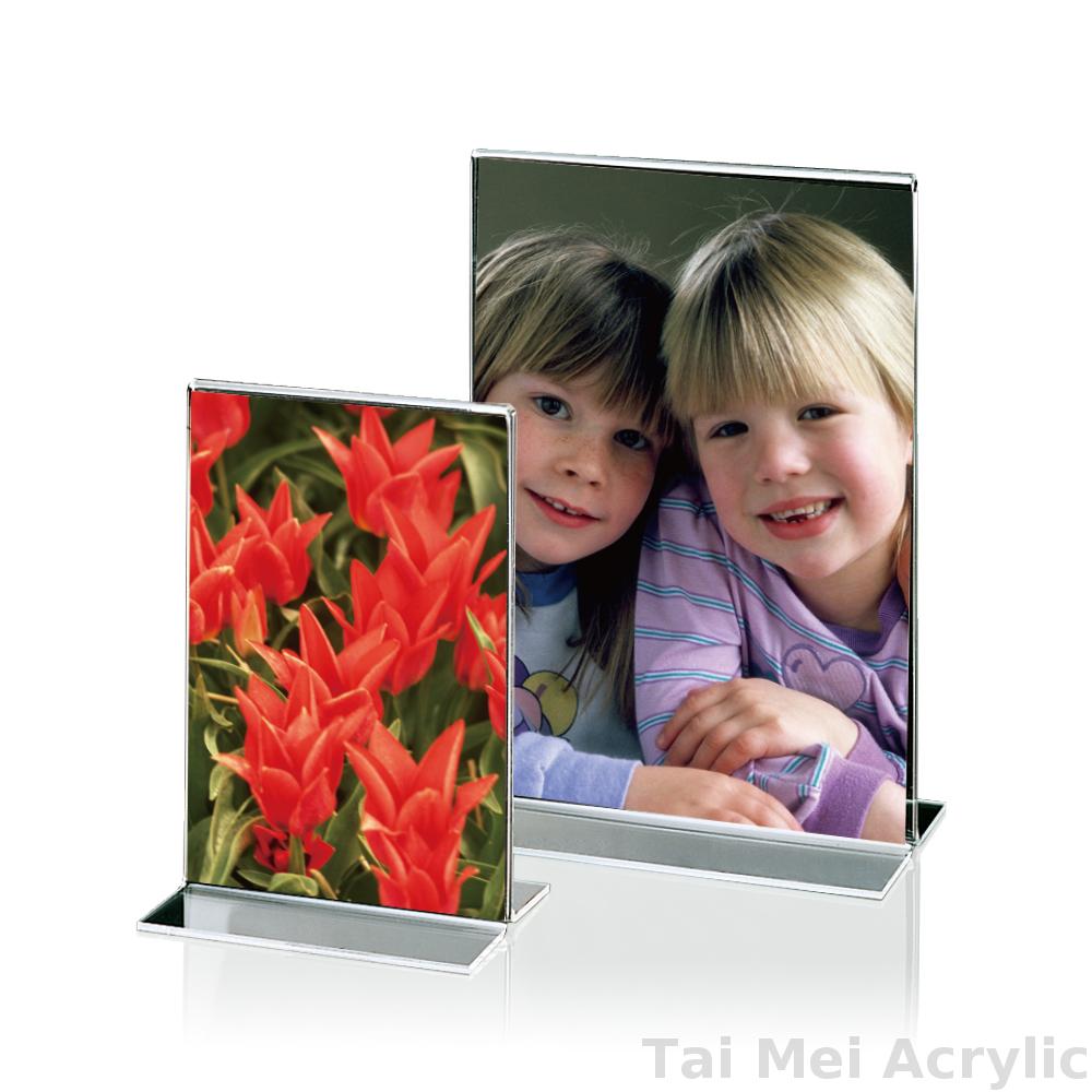 Acrylic Double Footed Frame, T Shape Frame, Photoframe, Photo Stand