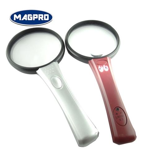 Magnifying GLASS 2x Bifocal Magnifier Reading 3 1/2 Diameter