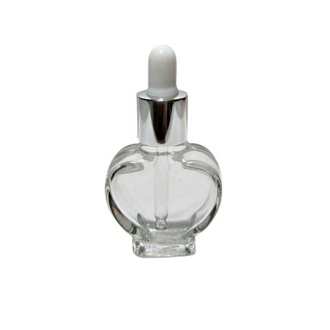 Download 10ml Heart Shaped Clear Glass Bottle With Dropper | Taiwantrade.com