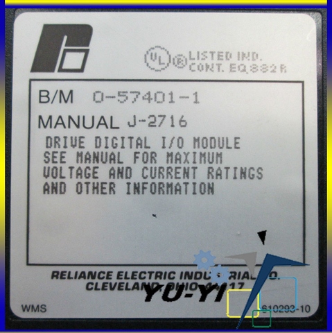 Reliance Electric 57401 0-57401-D 115V Drive Digital I//O Module PLC AutoMax