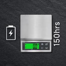 Polit Food Kitchen Scale Sun, 13lb/6Kg Digital Kitchen Scale Grams Ounces 0.5g/0.01oz Accuracy, Waterproof Stainless Steel with LCD Display, Rechargeable, 5 Weight Units (Power Adaptor Included)