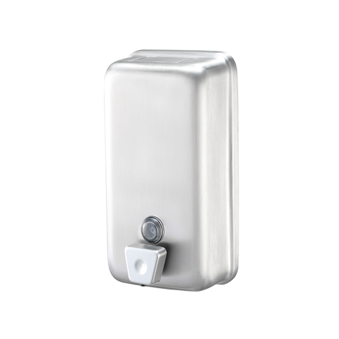 Vertical Manual Foam Soap Dispenser with V Shape Stainless Steel Plastic Valve