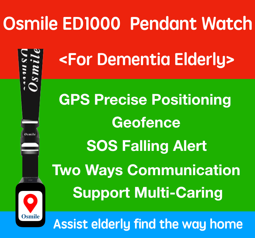 Pendant Edition Osmile ED1000 GPS Tracker Watch for Dementia & Alzheimer (Length 50 cm) GPS Tracker Pendant