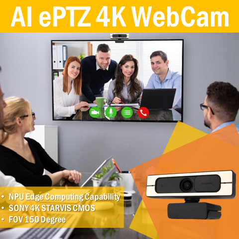 AI Cámara Web Auto Tracking Camera for Live Streaming