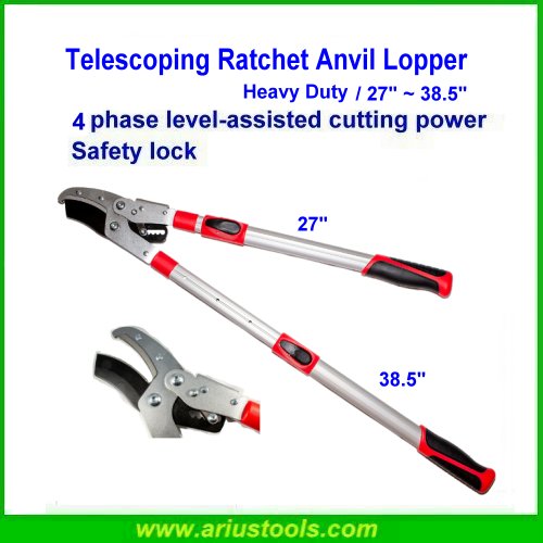 Telescoping Ratchet Heavy Duty Anvil Lopper