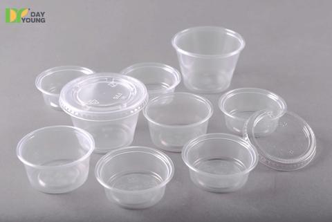 Rolled Rim PP 5.5oz Disposable Dipping Sauce Containers