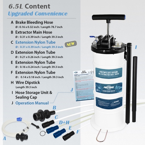 6.5L Pneumatic / Manual Oil Extractor Pump