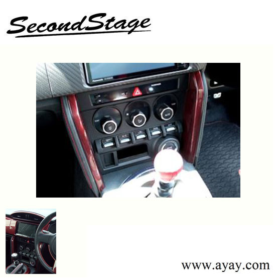 RED CARBON TONE INTERIOR AIR CON SIDE PANEL (AAC) FRAME