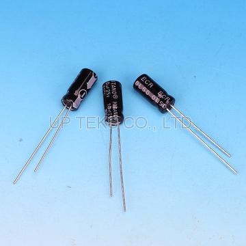 Hitano ECR100M25B HITANO Aluminum Electrolytic Capacitors, 10uF, 25V, 5x11, 85 ...