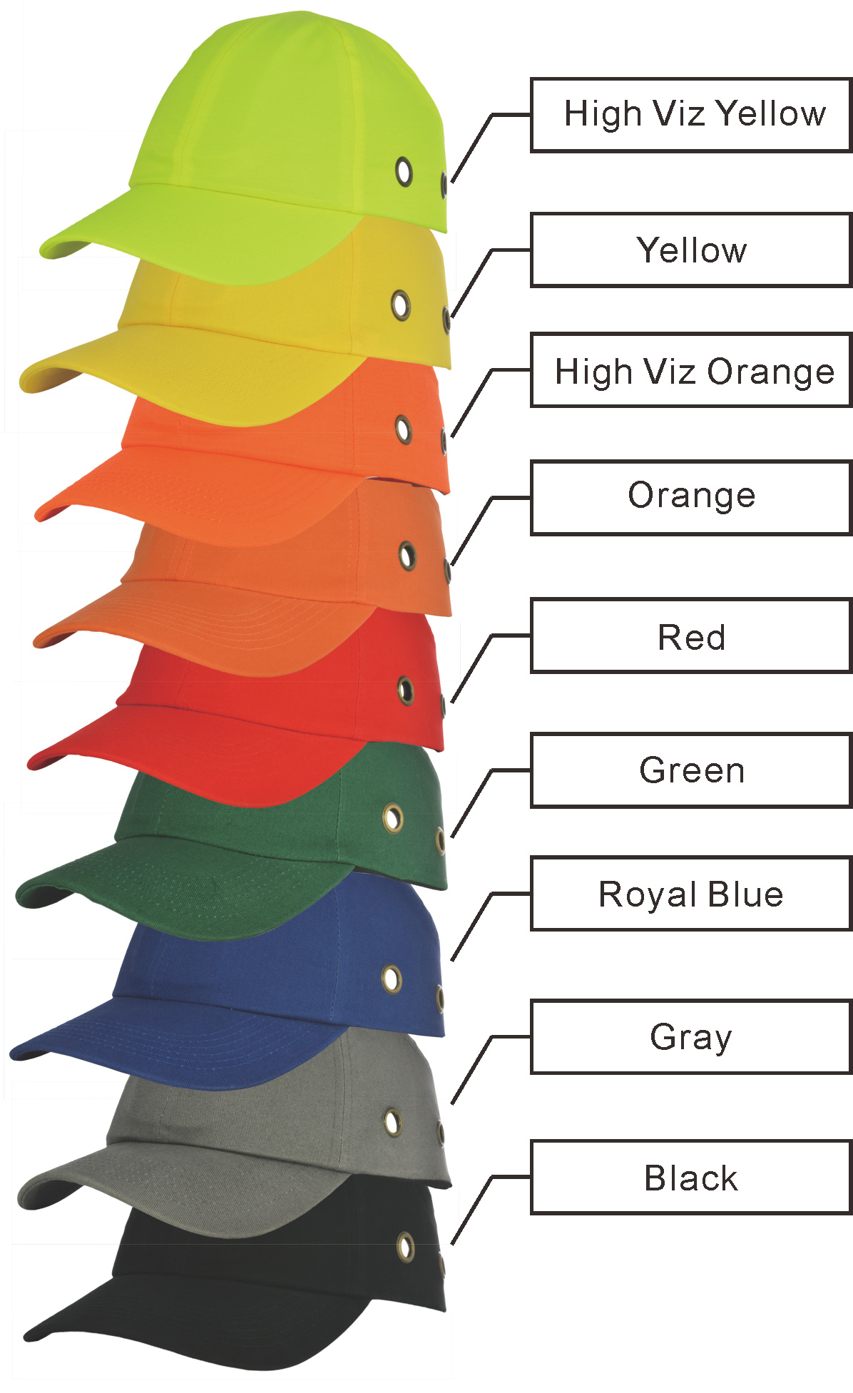 Sporty Safety Baseball Cap Industrial use Available