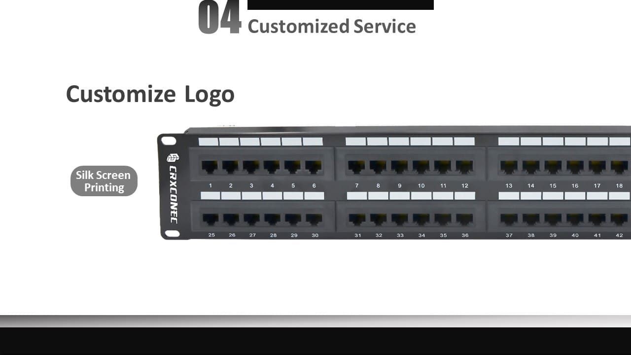 Der OEM-Service für das Keystone Patch Panel Cat6 48 Port Panel