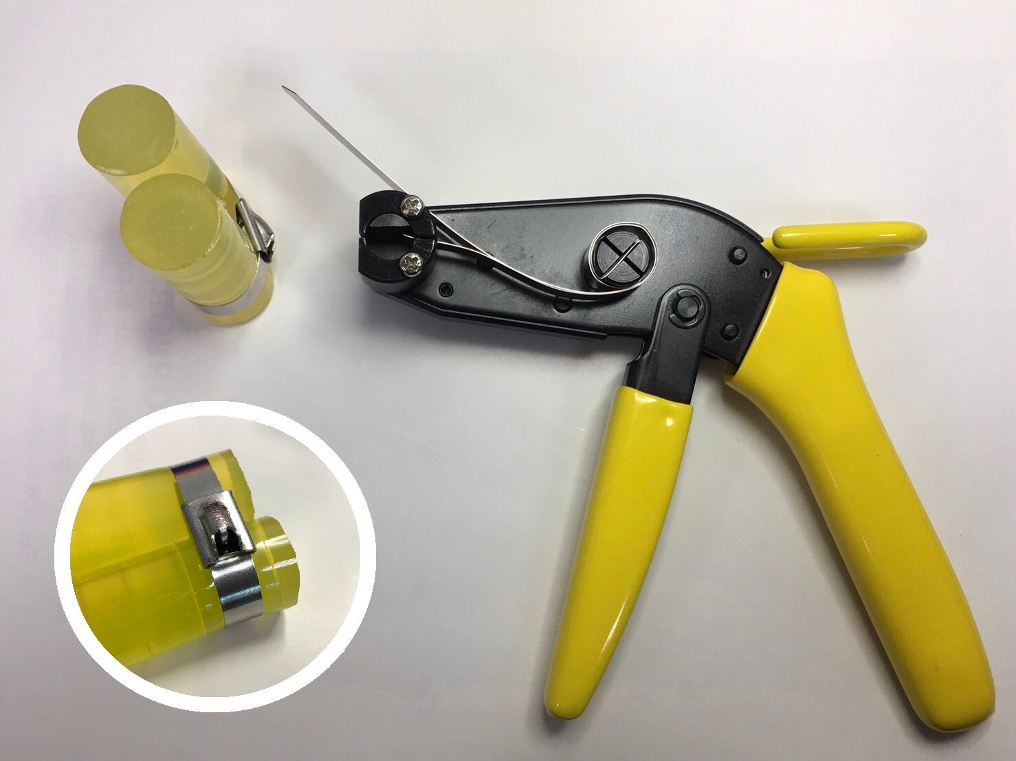 Stainless cable tie tension gun
