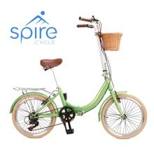 red iped folding bicycle