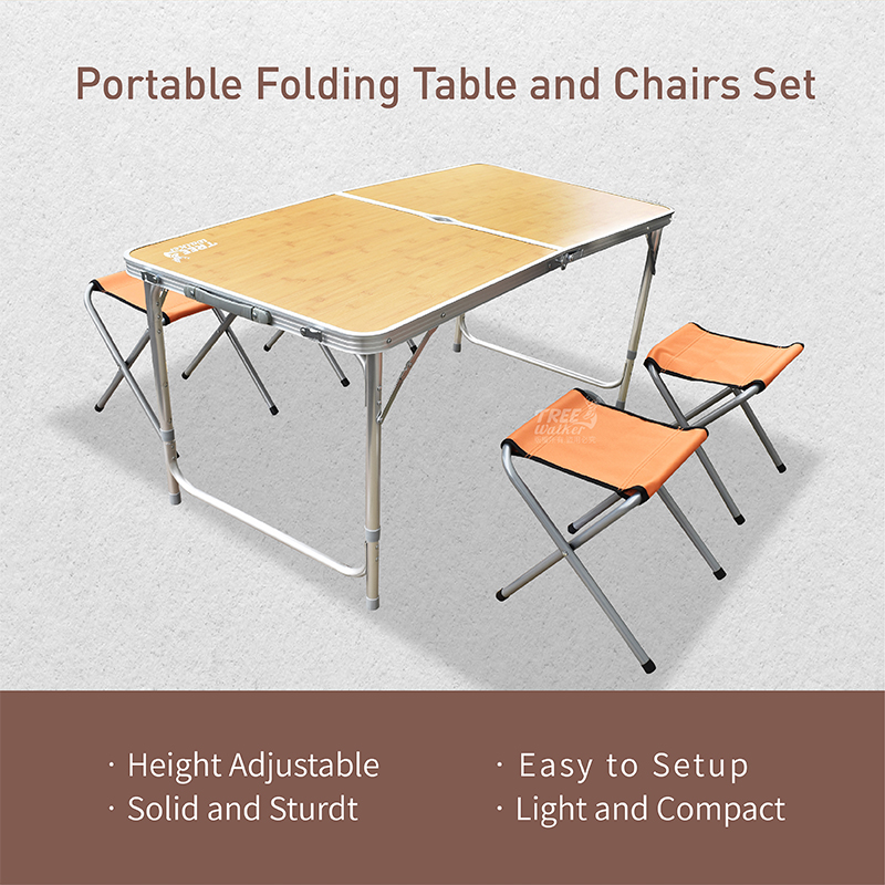 Portable Folding Table and Chairs Set TREHEL ENTERPRISE CO LTD.
