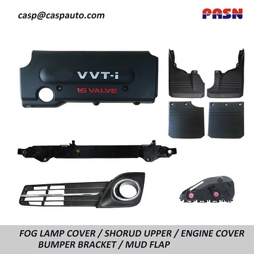 RETAINER , FOG LAMP COVER , SHROUD UPPER , MUD FLAP , ENGINE COVER