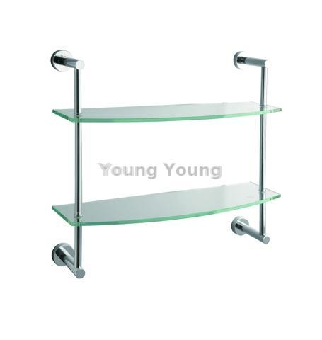 Glass Bathroom Shelf Set